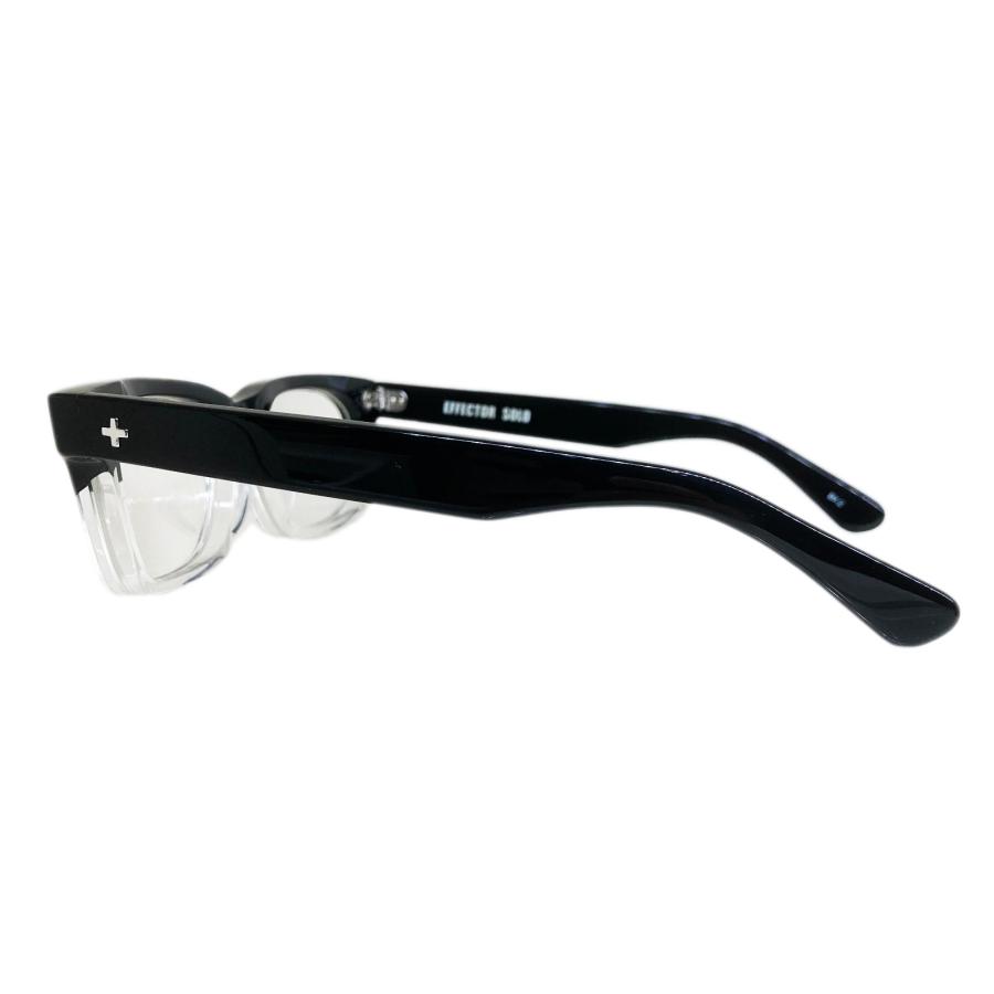 EFFECTOR エフェクター SOLO/ソロ Col.BK2 黒×クリア メガネ オリジナルモデル スクエアタイプ 国内正規品販売店 | EFFECTOR | 02