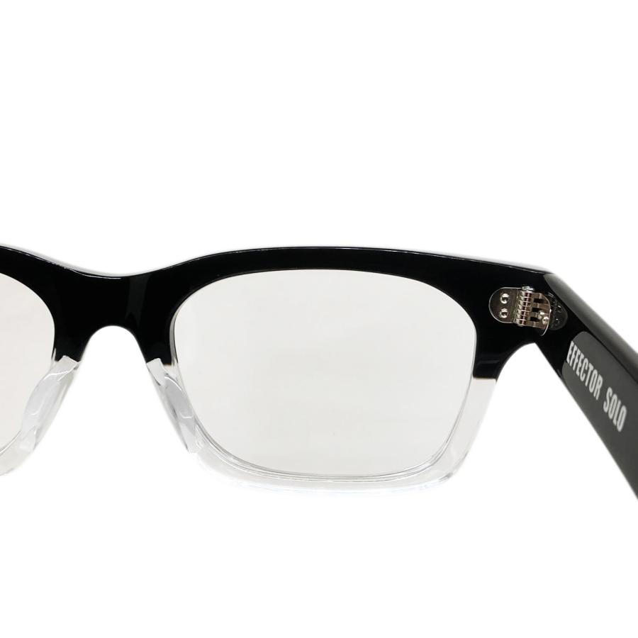 EFFECTOR エフェクター SOLO/ソロ Col.BK2 黒×クリア メガネ オリジナルモデル スクエアタイプ 国内正規品販売店 | EFFECTOR | 05