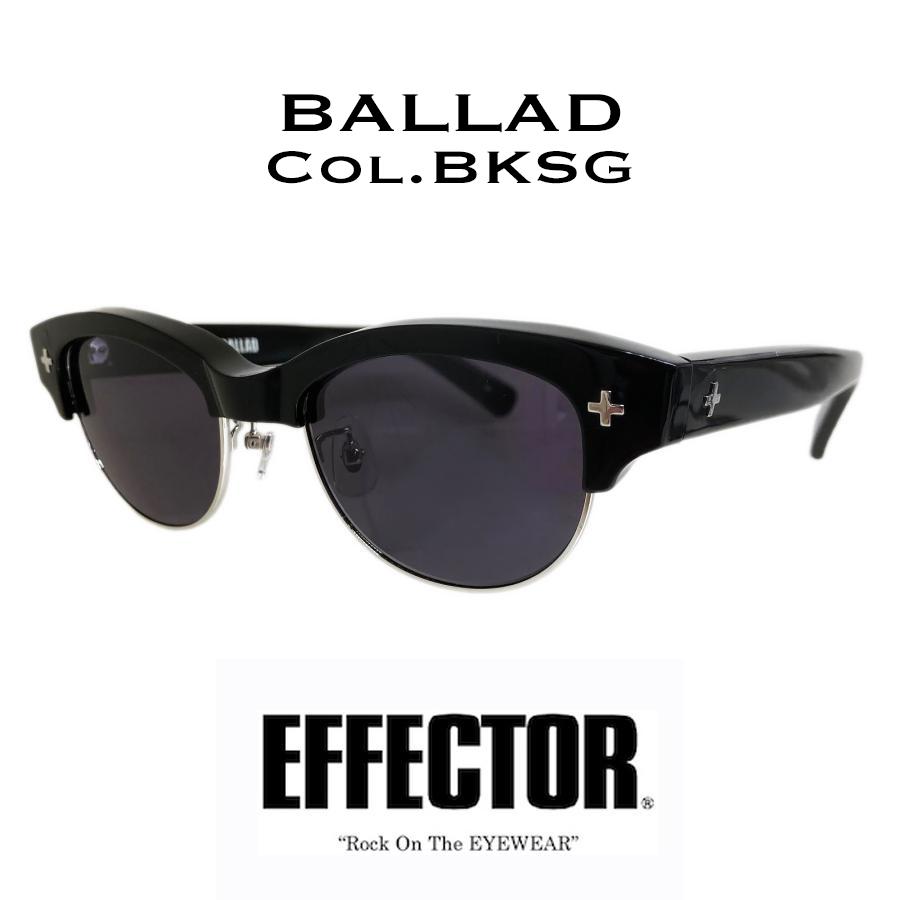 EFFECTOR エフェクター BALLAD/バラード Col.BKGY 黒 (グレー) サングラス オリジナルモデル サーモントブロータイプ 国内正規品販売店 | EFFECTOR