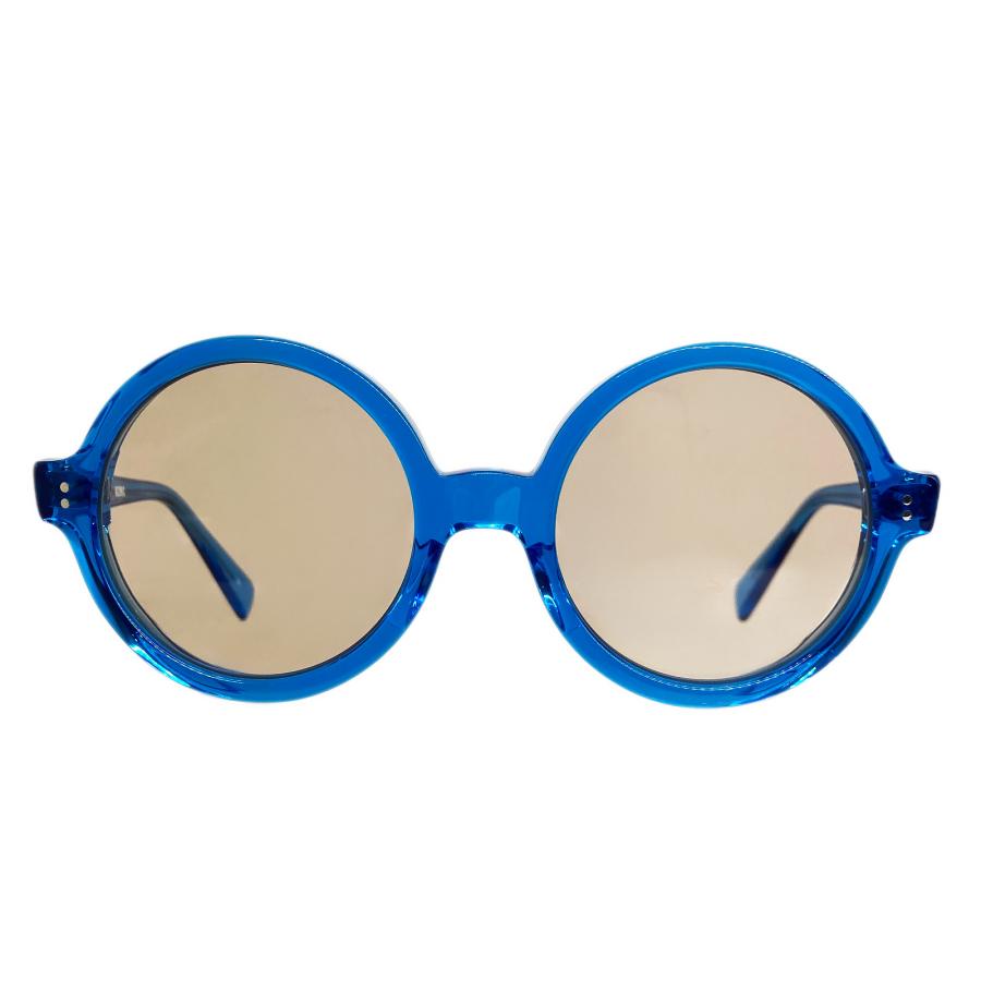 EFFECTOR エフェクター KOZMIC/コズミック Col.BLBR ブルー/ブラウン メガネ サングラス ラウンドタイプ 70's 国内正規品販売店 | EFFECTOR | 01