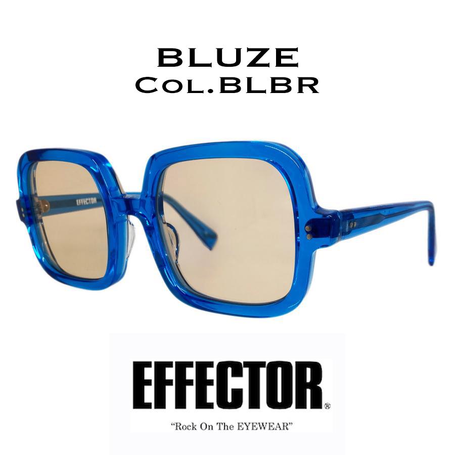 EFFECTOR エフェクター BLUZE/ブルーズ Col.BLBR ブルー/ブラウン メガネ サングラス スクエアタイプ 70's 国内正規品販売店 | EFFECTOR
