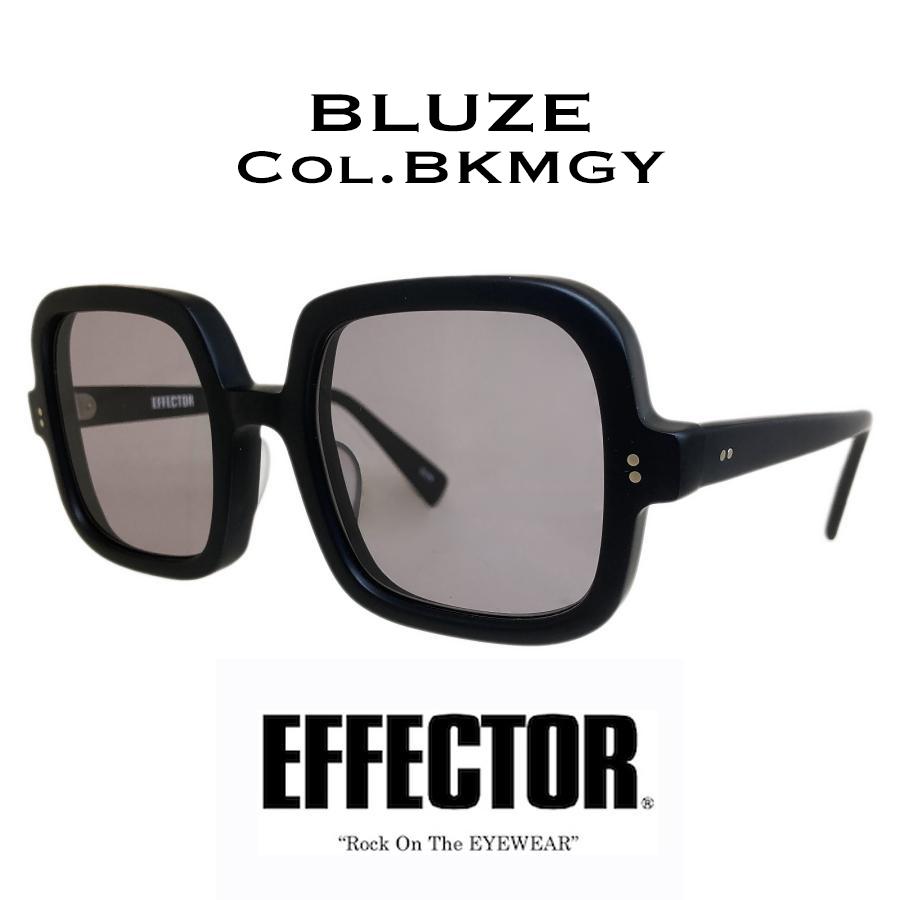 EFFECTOR エフェクター BLUZE/ブルーズ Col.BKMGY 黒マット/グレー メガネ サングラス スクエアタイプ 70's 国内正規品販売店 | EFFECTOR