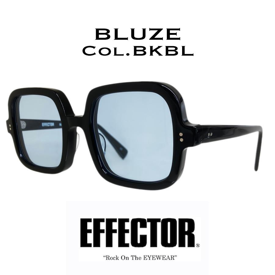 EFFECTOR エフェクター BLUZE/ブルーズ Col.BKBL 黒/ブルー メガネ サングラス スクエアタイプ 70's 国内正規品販売店 | EFFECTOR