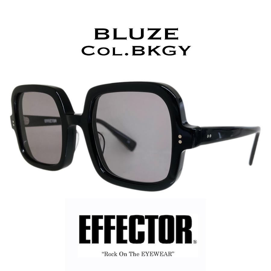 EFFECTOR エフェクター BLUZE/ブルーズ Col.BKGY 黒/グレー メガネ サングラス スクエアタイプ 70's 国内正規品販売店 | EFFECTOR