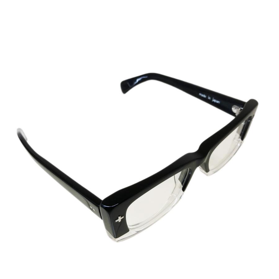 EFFECTOR エフェクター THRILLS/スリルズ Col.BK2 黒×クリア メガネ オリジナルモデル スクエアタイプ 国内正規品販売店 | EFFECTOR | 03