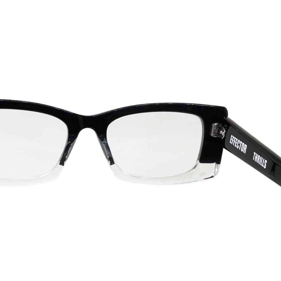 EFFECTOR エフェクター THRILLS/スリルズ Col.BK2 黒×クリア メガネ オリジナルモデル スクエアタイプ 国内正規品販売店 | EFFECTOR | 05