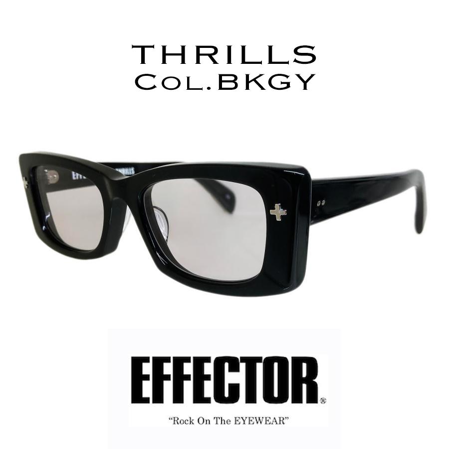 EFFECTOR エフェクター THRILLS/スリルズ Col.BK/GY 黒グレーレンズ メガネ サングラス オリジナルモデル スクエアタイプ 国内正規品販売店 | EFFECTOR
