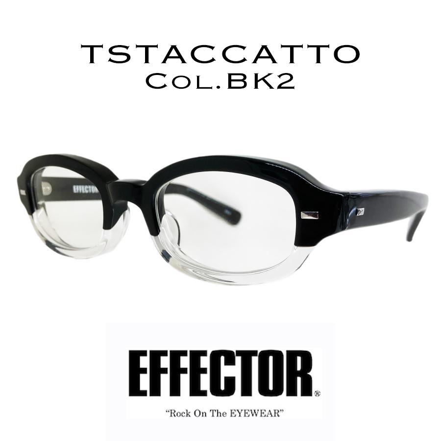 EFFECTOR エフェクター TSTACCATTO/スタッカート Col.BK2 黒×クリア メガネ サングラス トノーシェイプタイプ 国内正規品販売店 | EFFECTOR