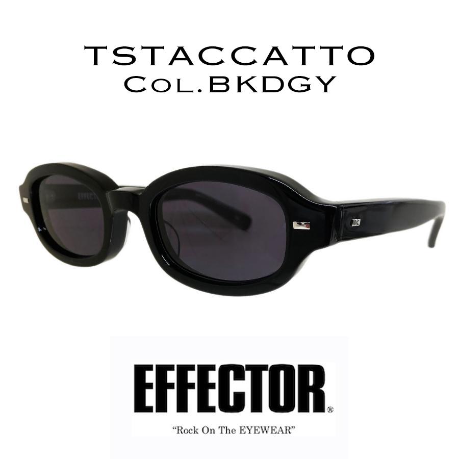 EFFECTOR エフェクター TSTACCATTO/スタッカート Col. BKDGY 黒/ダークグレー メガネ サングラス トノーシェイプタイプ 国内正規品販売店 | EFFECTOR