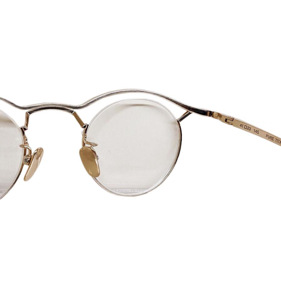 FACTORY900 ファクトリー900 RETRO MF-001 Col.1 ゴールド "Titanos × FACTORY900" チタン ラウンドタイプ メガネフレーム | FACTORY900 | 05