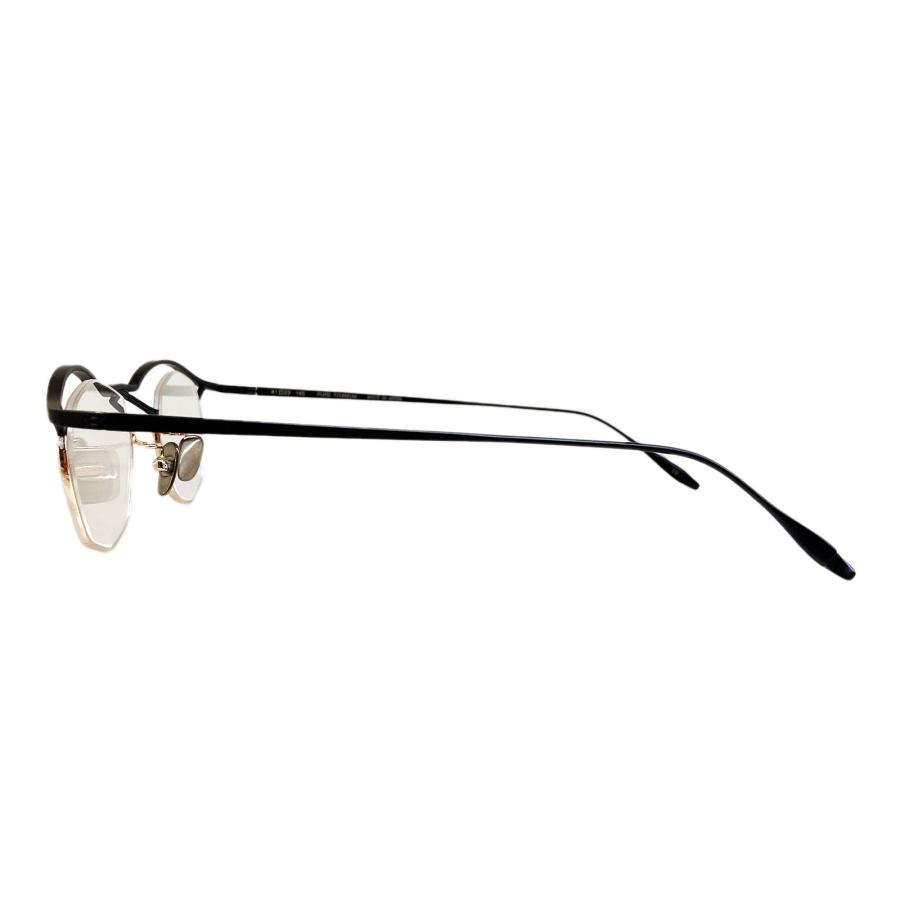 FACTORY900 ファクトリー900 RETRO MF-002 Col.3 ブラック&ゴールド "Titanos × FACTORY900" チタン 多角形タイプ メガネフレーム | FACTORY900 | 02