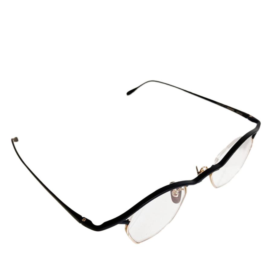 FACTORY900 ファクトリー900 RETRO MF-002 Col.3 ブラック&ゴールド "Titanos × FACTORY900" チタン 多角形タイプ メガネフレーム | FACTORY900 | 03