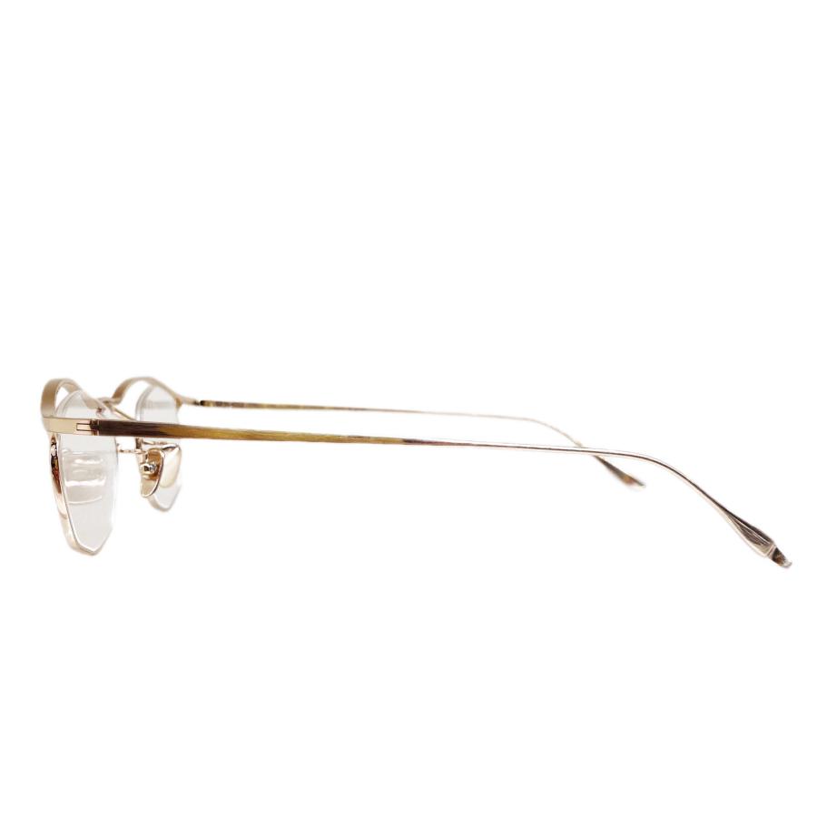 FACTORY900 ファクトリー900 RETRO MF-002 Col.1 ゴールド "Titanos × FACTORY900" チタン 多角形タイプ メガネフレーム | FACTORY900 | 02