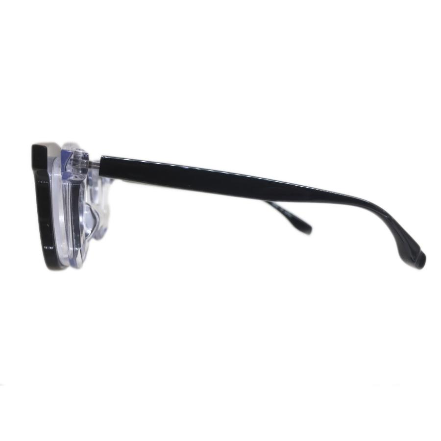 FACTORY900 ファクトリー900 RF-090 Col.001-820（ブラック/クリア）RETROシリーズ ウェリントン メガネフレーム 正規取扱店 | FACTORY900 | 02