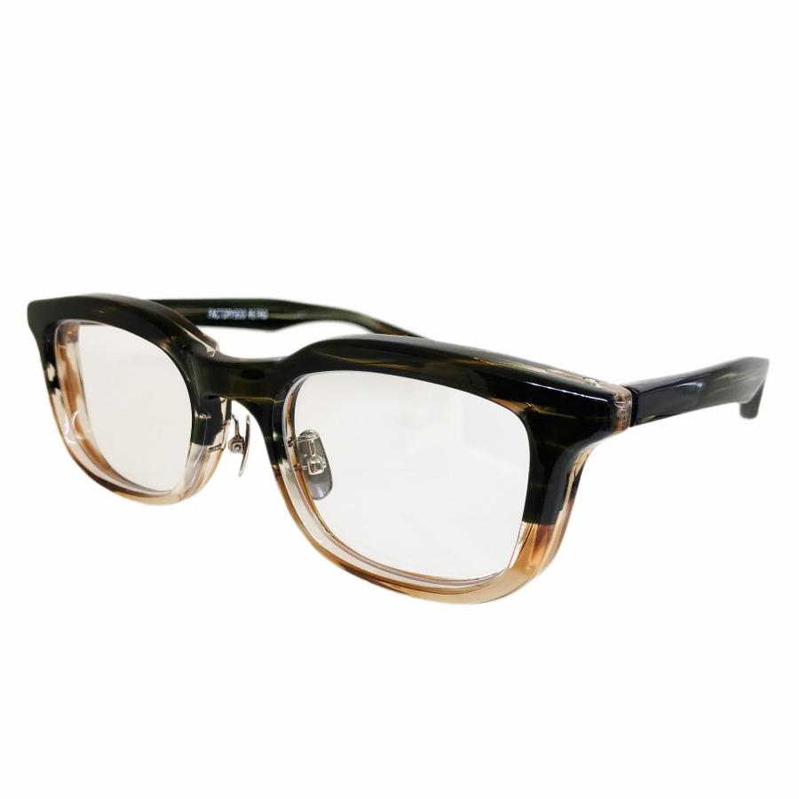 FACTORY900 ファクトリー900 RF-220 Col.592 green sasa/ two-tone (緑ササ ツートン) RETROシリーズ ウェリントン メガネフレーム 正規取扱店 | FACTORY900