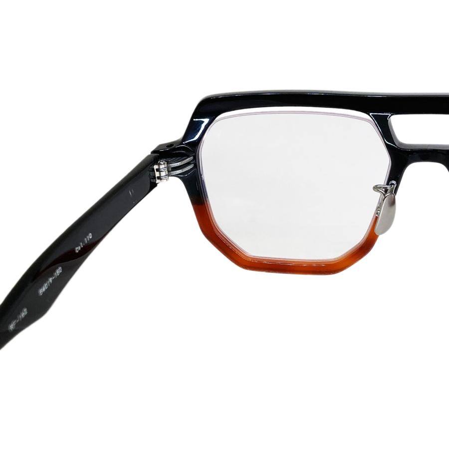 FACTORY900 ファクトリー900 RETRO RF-162 Col.110 : black/demi two-tone 黒×茶 ツーブリッジ スクエアタイプ メガネ サングラス 正規取扱店 | FACTORY900 | 05