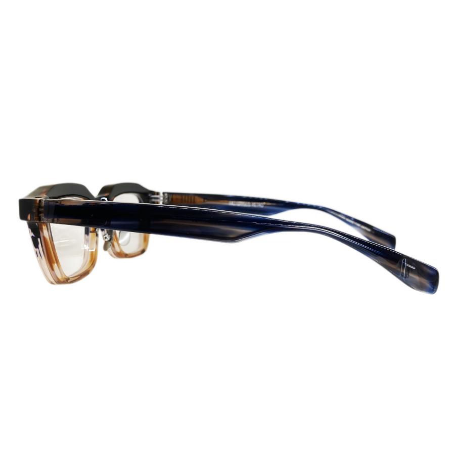 FACTORY900 ファクトリー900 RETRO RF-073 Col.496 Navy Sasa/Brown Two-Tone スクエアタイプ メガネ 正規取扱店 | FACTORY900 | 02