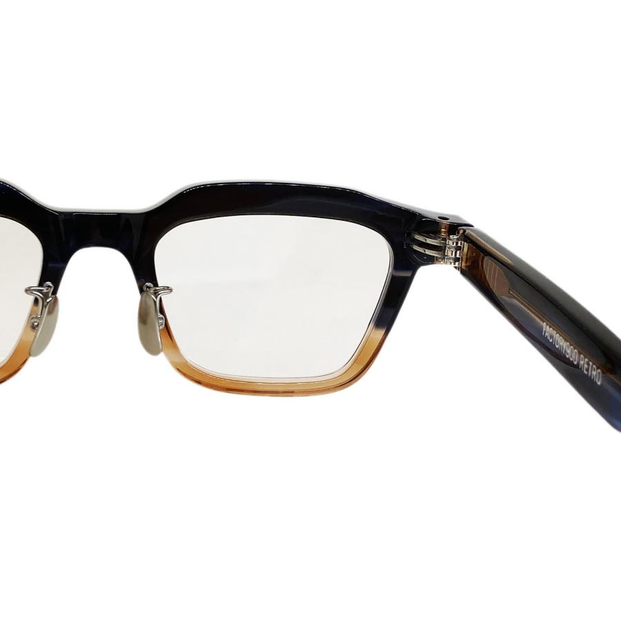 FACTORY900 ファクトリー900 RETRO RF-073 Col.496 Navy Sasa/Brown Two-Tone スクエアタイプ メガネ 正規取扱店 | FACTORY900 | 05