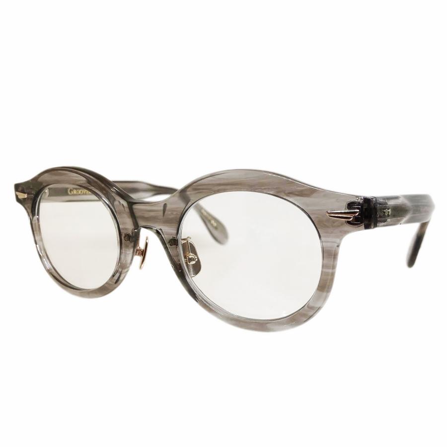 GROOVER グルーバー AZTEC/アステカ Col.5 KEMURI クリアグレー サングラス メガネ ボストン+ラウンドタイプ 正規取扱店 | GROOVER