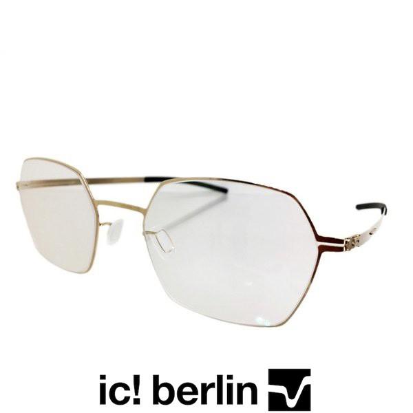 ic! berlin アイシー! ベルリン メガネ Coromell Col.Rose-Gold ゴールド ヘキサゴンタイプ 多角形メタルフレーム"silk"コレクション 正規輸入品 | ic!berlin