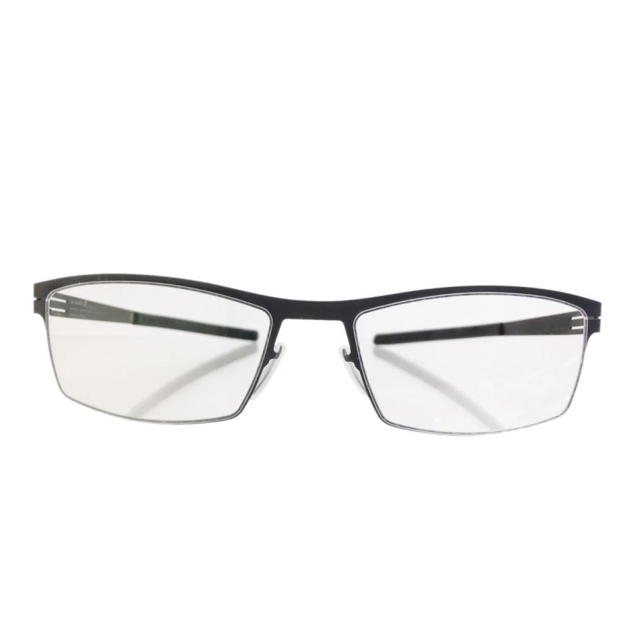 ic! berlin（アイシー! ベルリン） 『Alwin C.』 Col.Graphite （黒鉛色）メガネ スクエアタイプ メタルフレーム （正規輸入品） | ic!berlin | 01