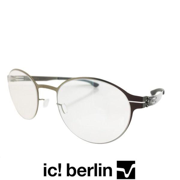 ic! berlin（アイシー! ベルリン） 『Maik S.』 Col.Bronze：Warm Grey （ブロンズ）メガネ/フレーム ボストンタイプ メタルフレーム （正規輸入品） | ic!berlin