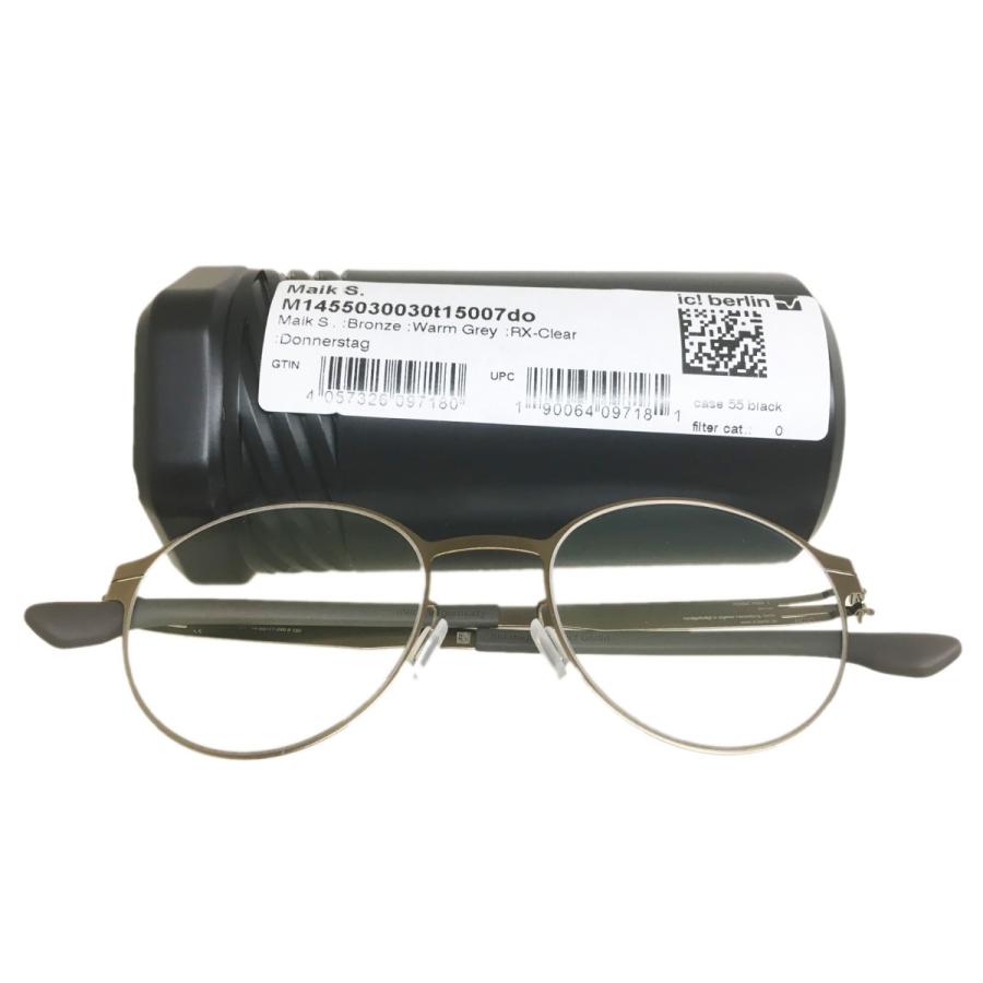 ic! berlin（アイシー! ベルリン） 『Maik S.』 Col.Bronze：Warm Grey （ブロンズ）メガネ/フレーム ボストンタイプ メタルフレーム （正規輸入品） | ic!berlin | 05