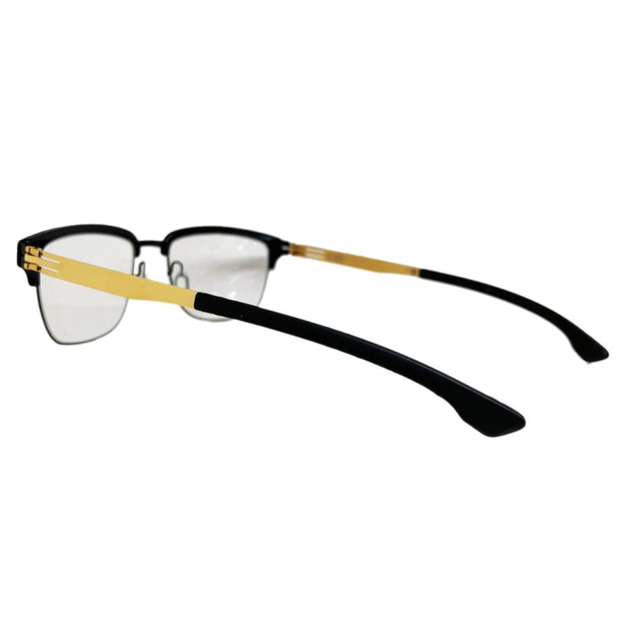ic! berlin アイシー! ベルリン "Ricky Y." Col.Black/Matt-Gold 黒/ゴールド メガネ サーモントタイプ 正規輸入品 | ic!berlin | 02
