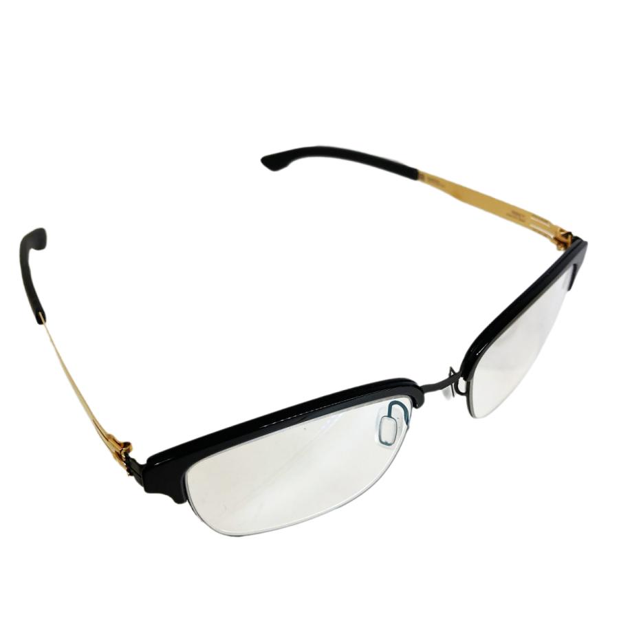 ic! berlin アイシー! ベルリン "Ricky Y." Col.Black/Matt-Gold 黒/ゴールド メガネ サーモントタイプ 正規輸入品 | ic!berlin | 03