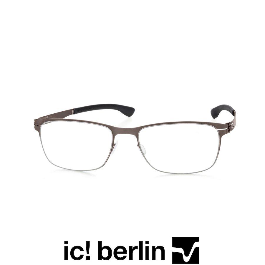 ic! berlin（アイシー! ベルリン）Dennis N. Col.Graphite（グレー）メガネ/フレーム スクエアタイプ メタルフレーム 正規輸入品｜e-second