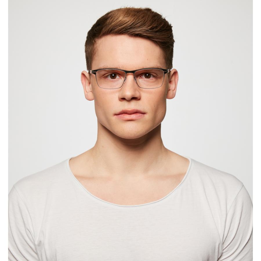 ic! berlin アイシー! ベルリン Basti S. Col.Blue Flame ブルー×オレンジ メガネ メタルフレーム スクエアタイプ 正規輸入品 | ic!berlin | 02