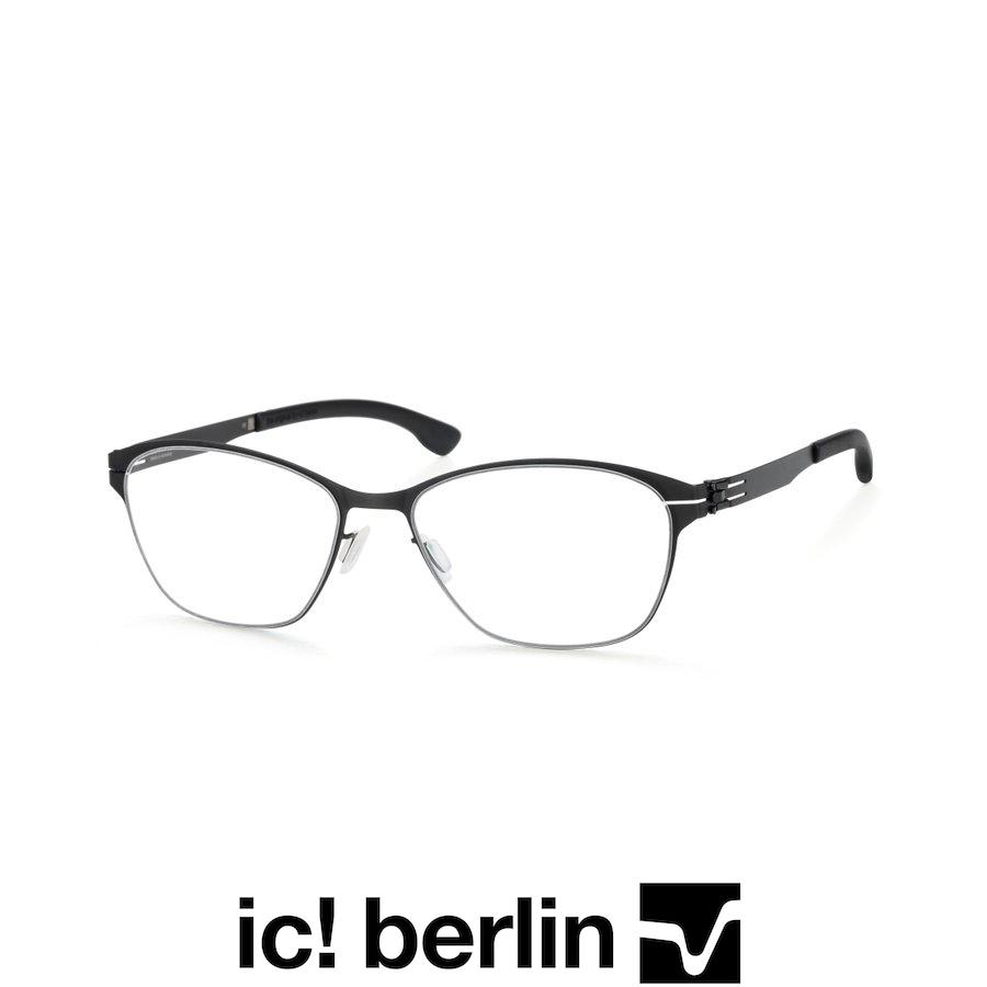 ic! berlin アイシー! ベルリン Irina R. Col.Black 黒 ブラック メタル オーバルタイプフレーム 正規輸入品