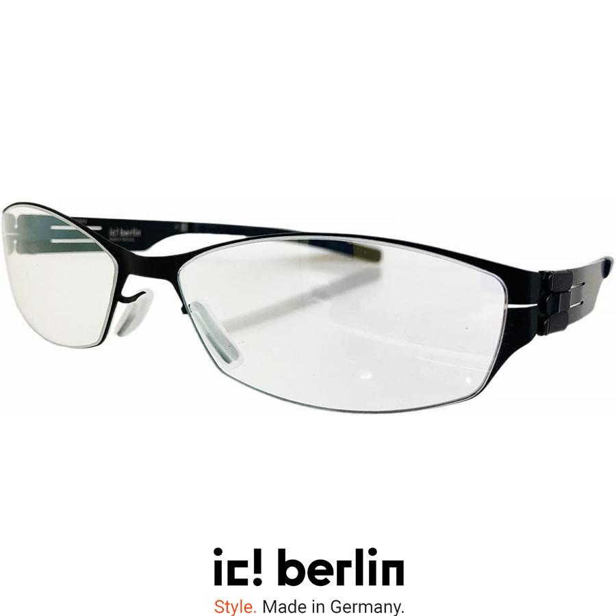 ic! berlin アイシー! ベルリン The Guuchan Col.Black ブラック 黒 復刻 メガネ フレーム メタルフレーム 正規輸入品 | ic!berlin
