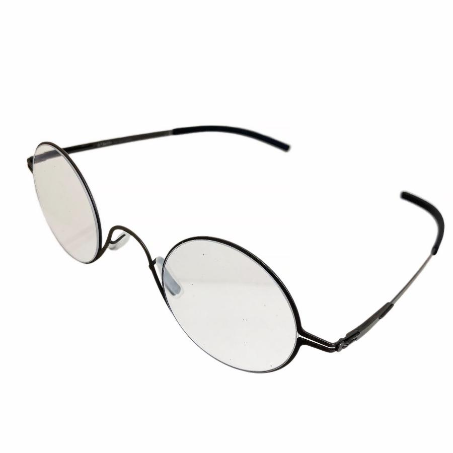 ic! berlin アイシー! ベルリン メガネ Baram 2.0. Col.Graphite グラファイト メタルフレーム 丸メガネ ラウンドタイプ 正規輸入品 | ic!berlin | 03