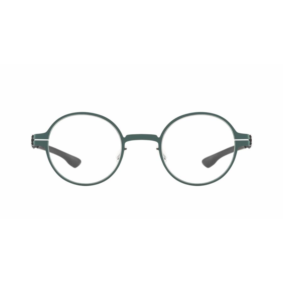 ic! berlin アイシー! ベルリン Wilhelm/ヴィルヘルム Col.Spruce Green - Gun Metal（スプルースグリーン） メガネ ラウンド タイプ メタルフレーム 正規輸入品