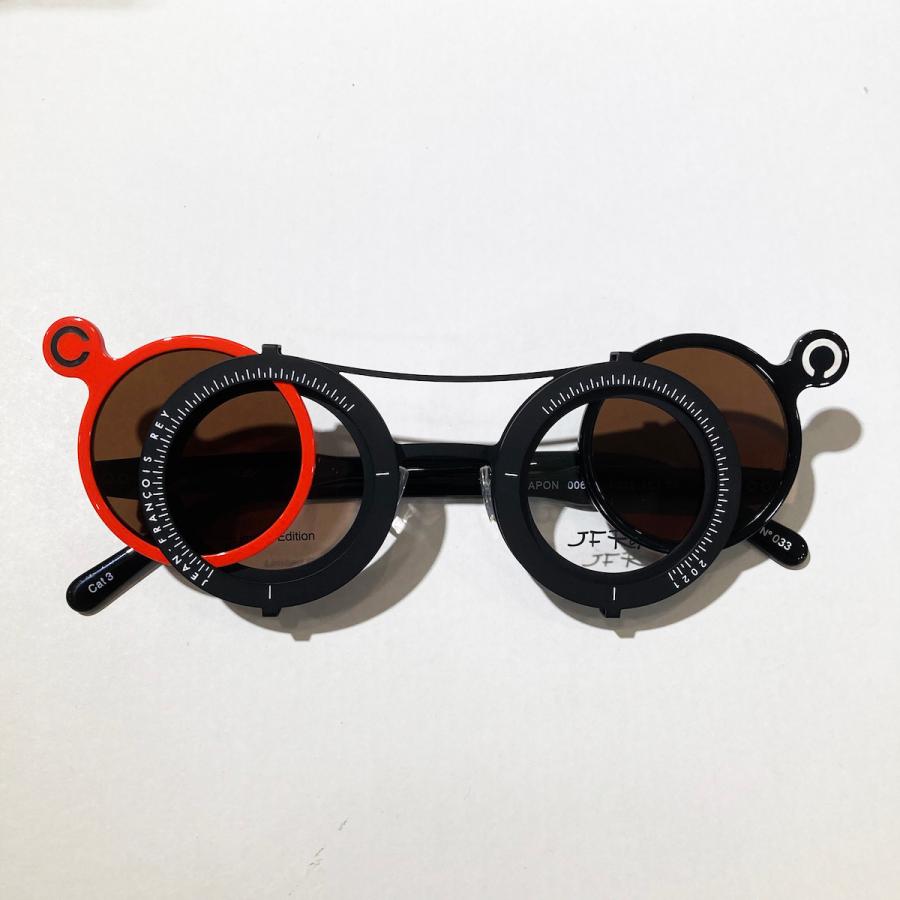 J.F.REY ジェイ.エフ.レイ CLIP-IN COLLECTION 「MERCI JAPON 2021」 メガネ/サングラス ラウンドタイプ  Col.0060（black/orange & black clip) 正規輸入品 | J.F.REY | 05