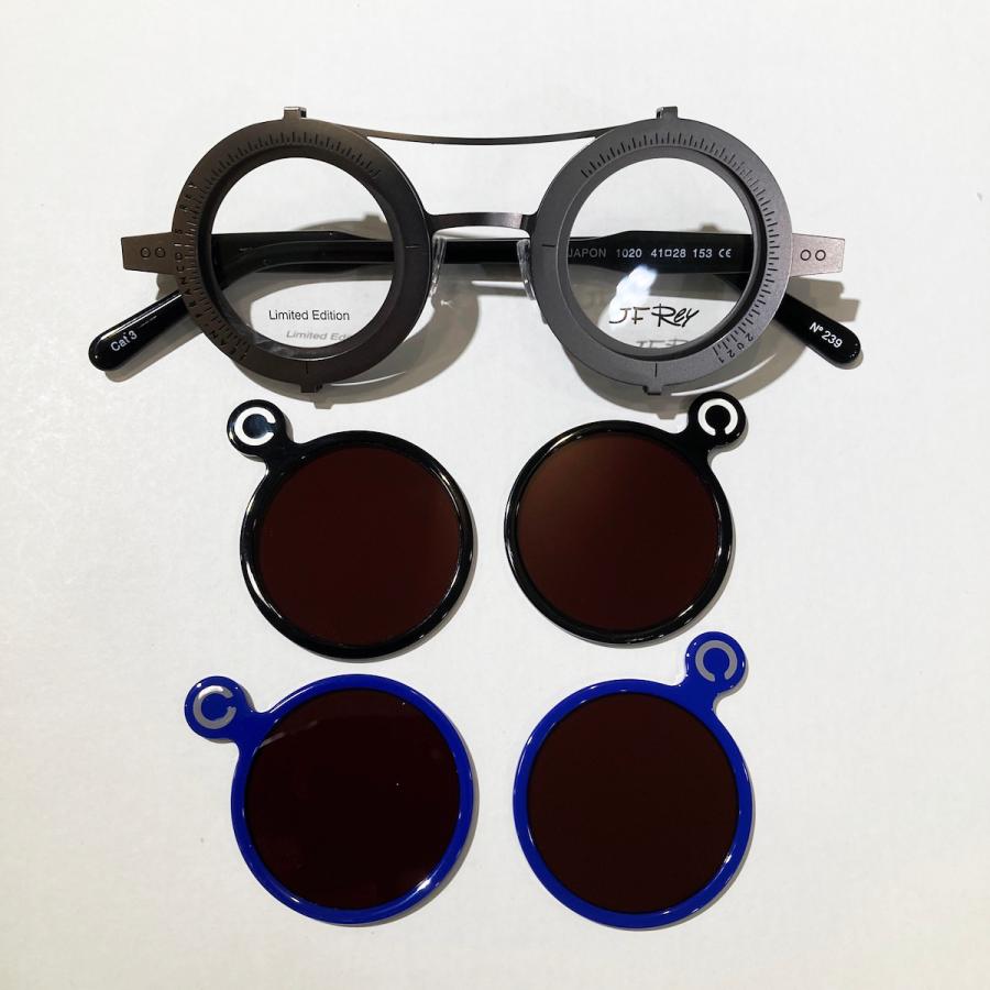 J.F.REY ジェイ.エフ.レイ CLIP-IN COLLECTION 「MERCI JAPON 2021」 メガネ/サングラス ラウンドタイプ  Col.1020 (gun/blue & black clip)正規輸入品 | J.F.REY | 04