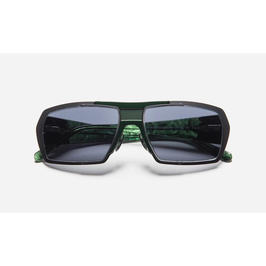J.F.REY ジェイ.エフ.レイ HK×JF10 Col.4700 GREEN MATTE BLACK+ CAT.3 SOLAR LENSES HIDEO KOJIMA 小島秀夫 サングラス 正規輸入品 | J.F.REY | 01