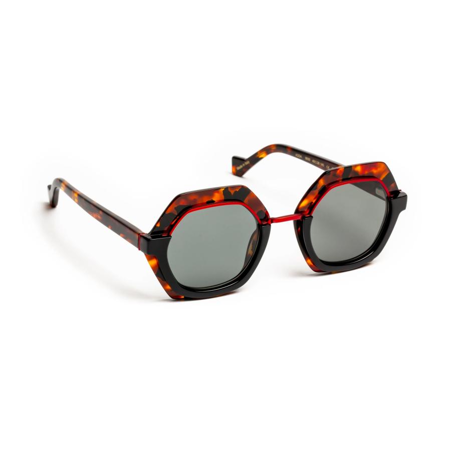 J.F.REY ジェイ.エフ.レイ ADDA Col.9000 (demi/black/sg) 偏光レンズ 多角形タイプ サングラス 正規輸入品 | J.F.REY