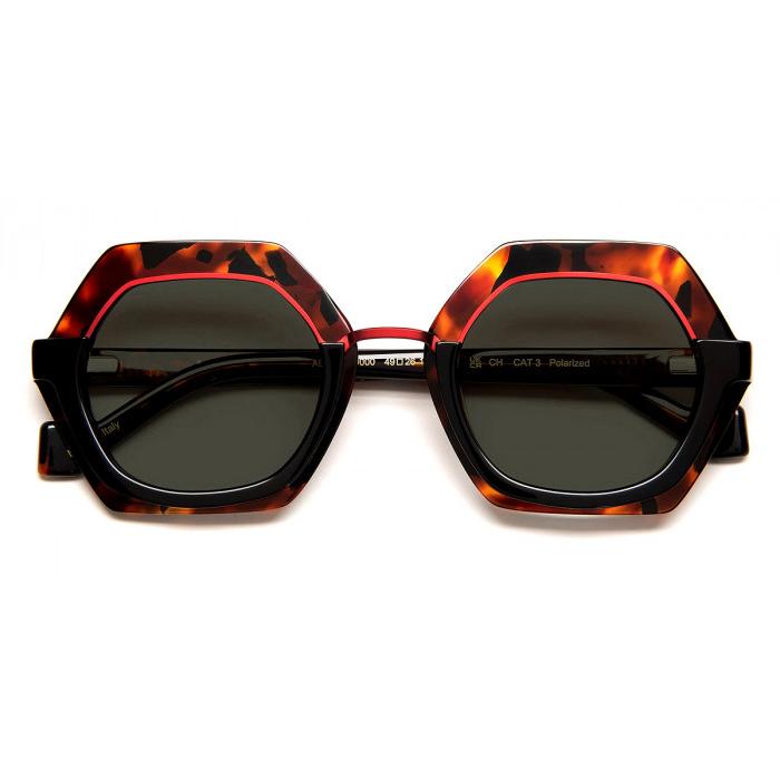 J.F.REY ジェイ.エフ.レイ ADDA Col.9000 (demi/black/sg) 偏光レンズ 多角形タイプ サングラス 正規輸入品 | J.F.REY | 01