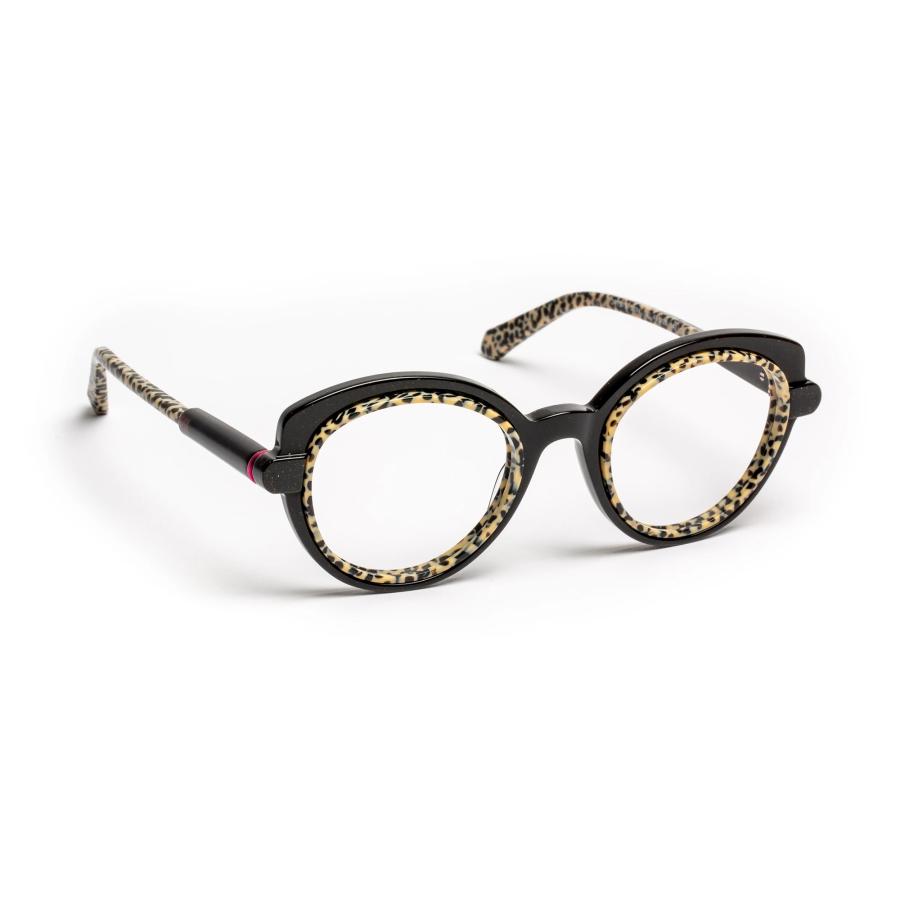 J.F.REY ジェイ.エフ.レイ JF1579 Col.0094 black glitter/panther メガネ フォックスタイプフレーム 正規輸入品 | J.F.REY