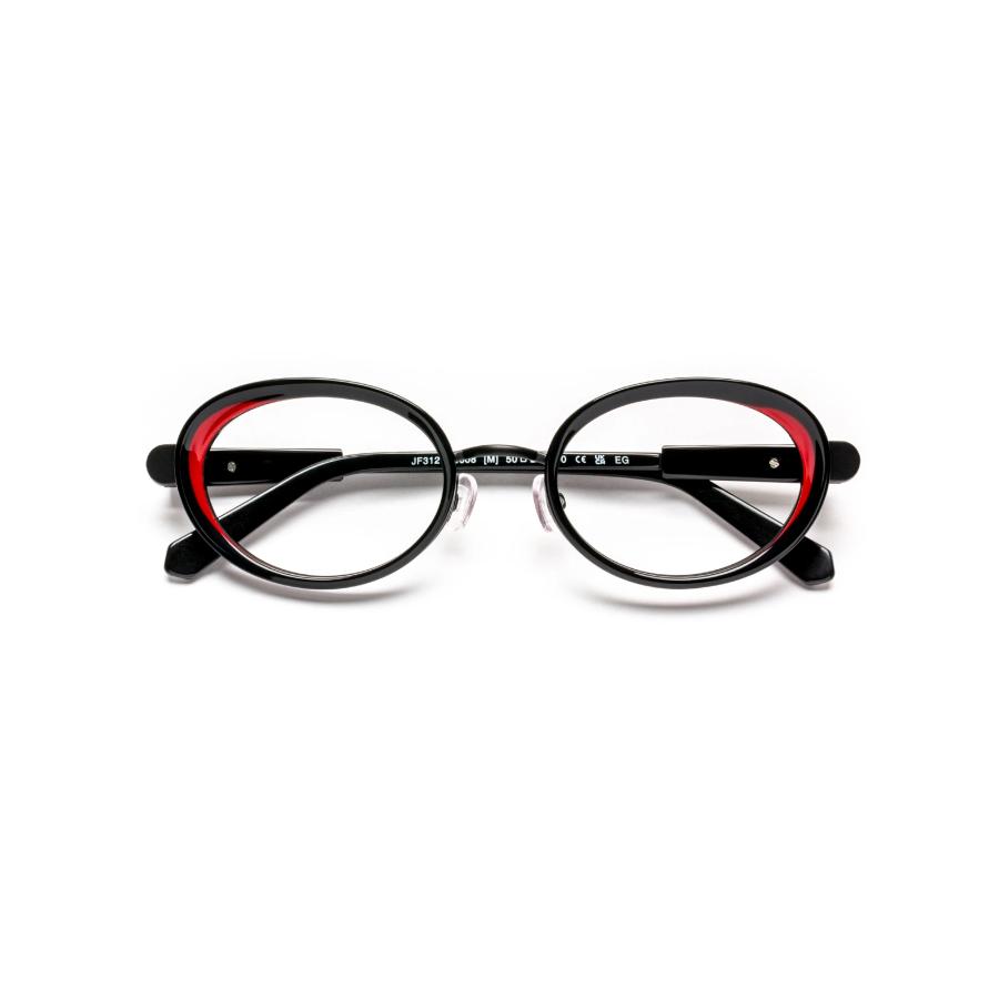 J.F.REY ジェイ.エフ.レイ JF3121 Col.3608 black/red メガネ レディース オーバルタイプフレーム 正規輸入品 | J.F.REY | 01
