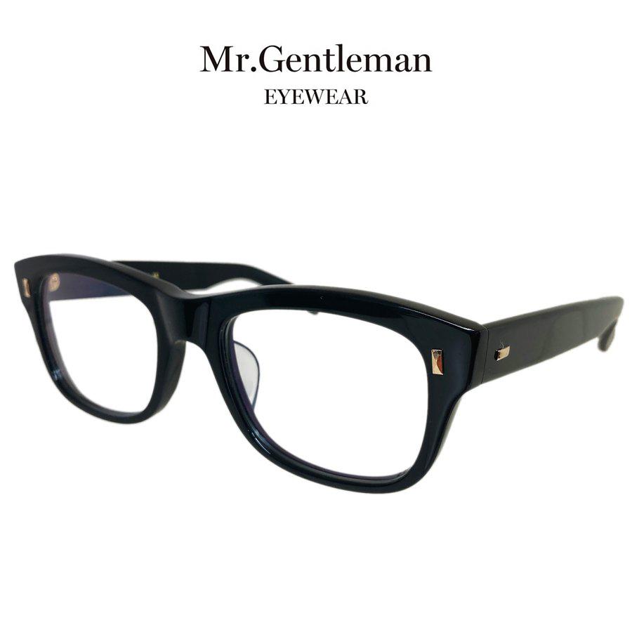 Mr.Gentleman EYEWEAR ミスタージェントルマンアイウェア BOWIE Col.A 黒 メガネ ウェリントンタイプ 正規取扱店