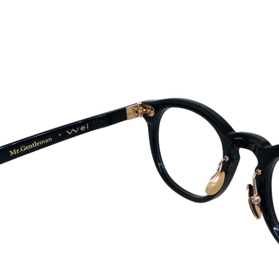 Mr.Gentleman EYEWEAR ミスタージェントルマンアイウェア wink Col.A 黒 "Wei"コラボモデル メガネ ボストンタイプ 正規取扱店 | MISTERGENTLEMAN | 05