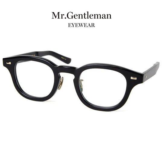 Mr.Gentleman EYEWEAR ミスタージェントルマンアイウェア JIMMY 46mm Col.A Black メガネ ボストンタイプ 正規取扱店 | MISTERGENTLEMAN