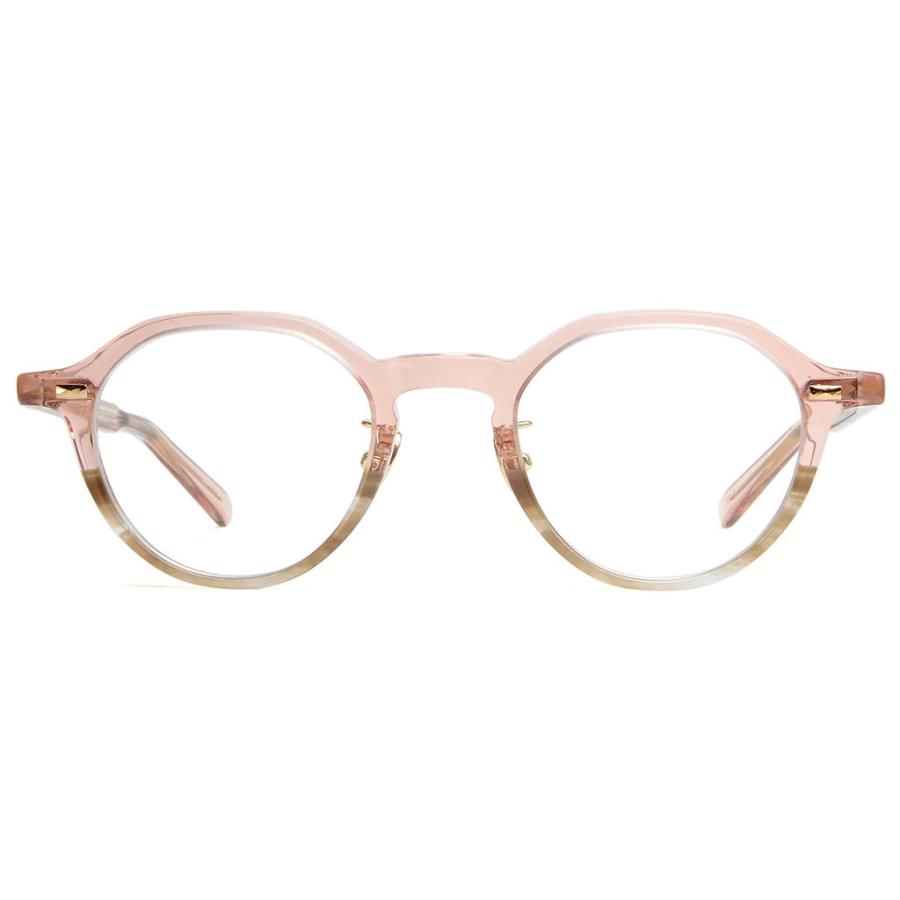 Mr.Gentleman EYEWEAR CARROLL Col.E  Clear Pink to Light Brown ピンク×ブラウン メガネ クラウンパント ミスタージェントルマンアイウェア 正規取扱店 | MISTERGENTLEMAN | 01