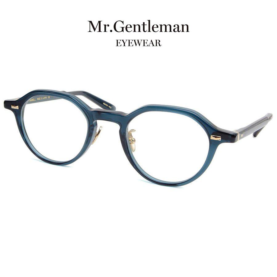 Mr.Gentleman EYEWEAR ミスタージェントルマンアイウェア CARROLL Col.B  Navy Blue ネイビー 紺 メガネ クラウンパント 正規取扱店｜e-second