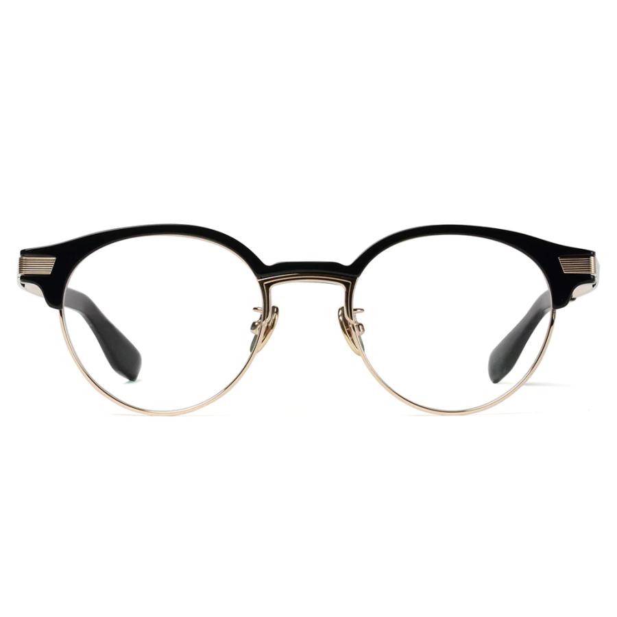 Mr.Gentleman EYEWEAR ミスタージェントルマンアイウェア DOUGLAS Col.A Black - Gold メガネ サーモントラウンドタイプ 正規取扱店の画像