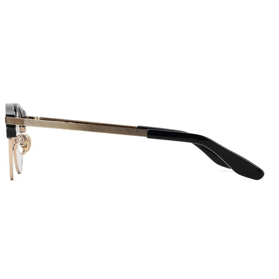 Mr.Gentleman EYEWEAR ミスタージェントルマンアイウェア DOUGLAS Col.A Black - Gold メガネ サーモントラウンドタイプ 正規取扱店の画像