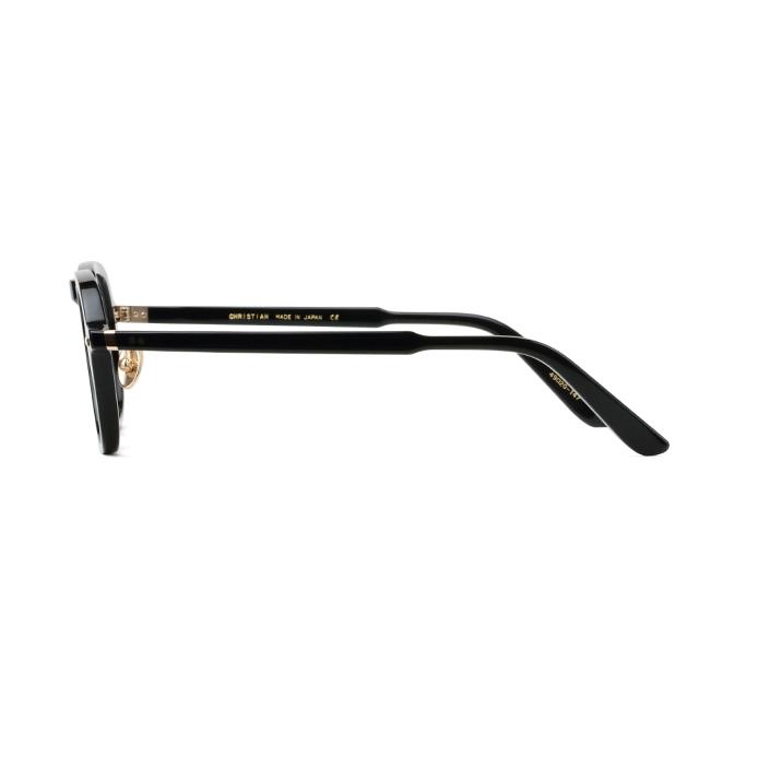 Mr.Gentleman EYEWEAR ミスタージェントルマンアイウェア 【CHRISTIAN/クリスチャン】 Col.A Black 黒 メガネ ティアドロップタイプ 正規取扱店の画像